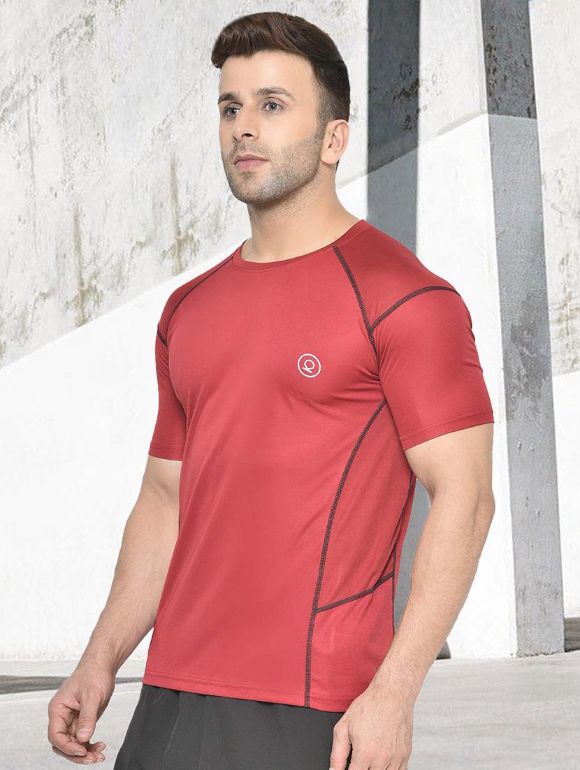 men solid active wear t-shirt - 21498235 - Zoom Image - 0