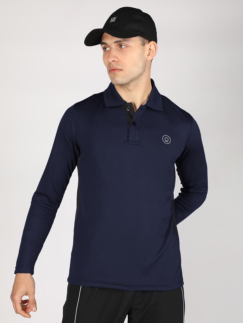 men polo neck solid t-shirt - 21498306 - Standard Image - 1