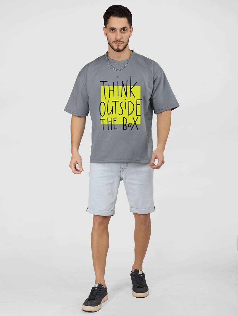 men short sleeve printed oversized t-shirt - 21498368 - Standard Image - 4
