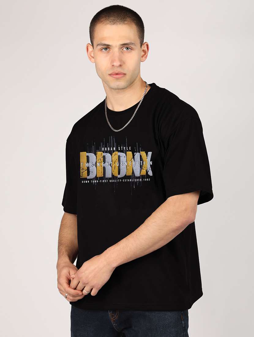 men short sleeve printed oversized t-shirt - 21498379 - Standard Image - 1