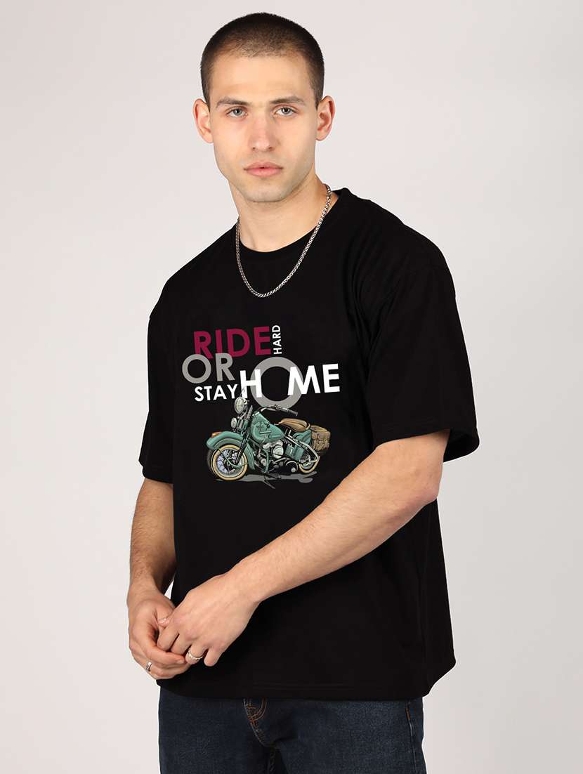 men short sleeve printed oversized t-shirt - 21498394 - Standard Image - 1