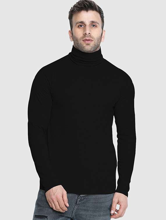 men long sleeved plain t-shirt