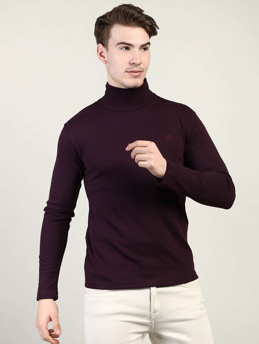 men long sleeved plain t-shirt