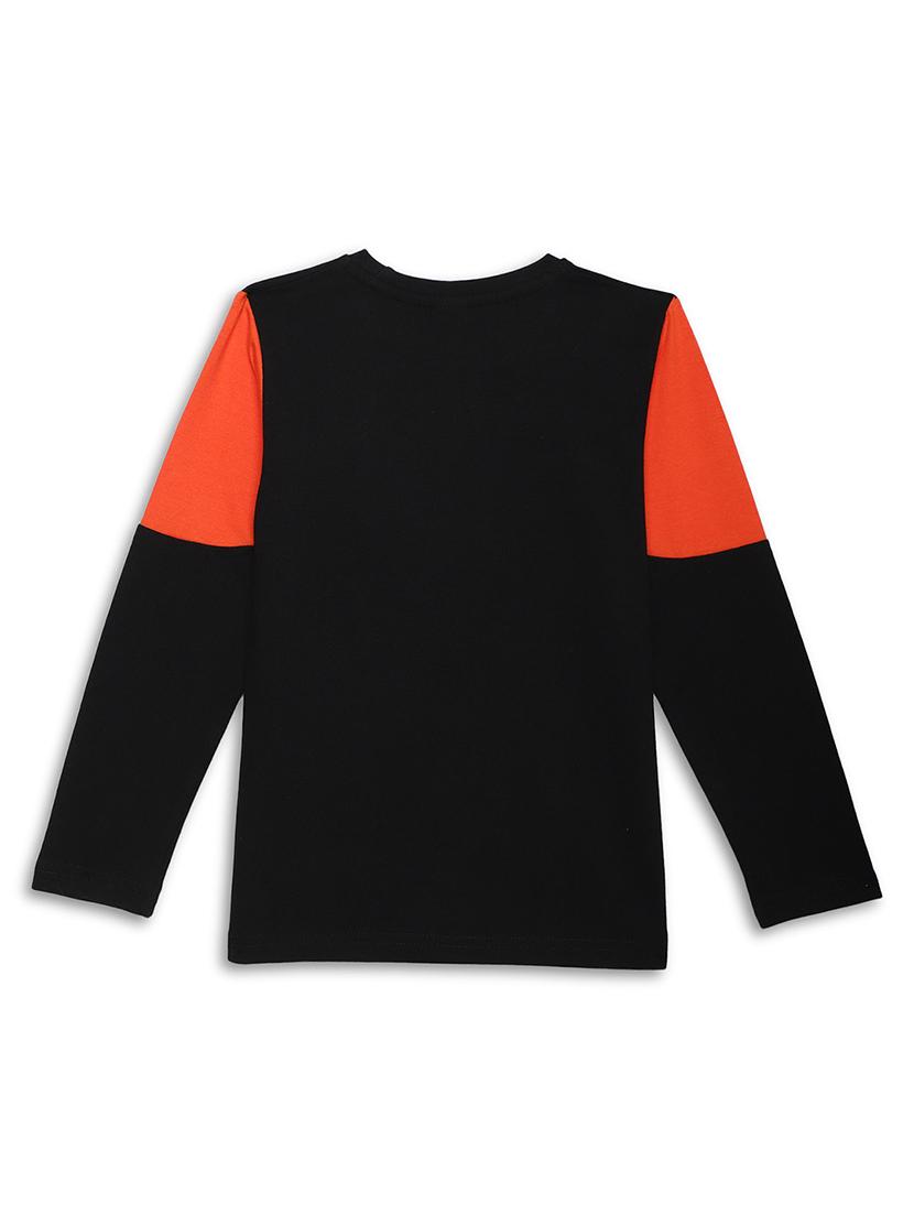 kids black cotton blend t-shirt - 21498538 -  Standard Image - 1