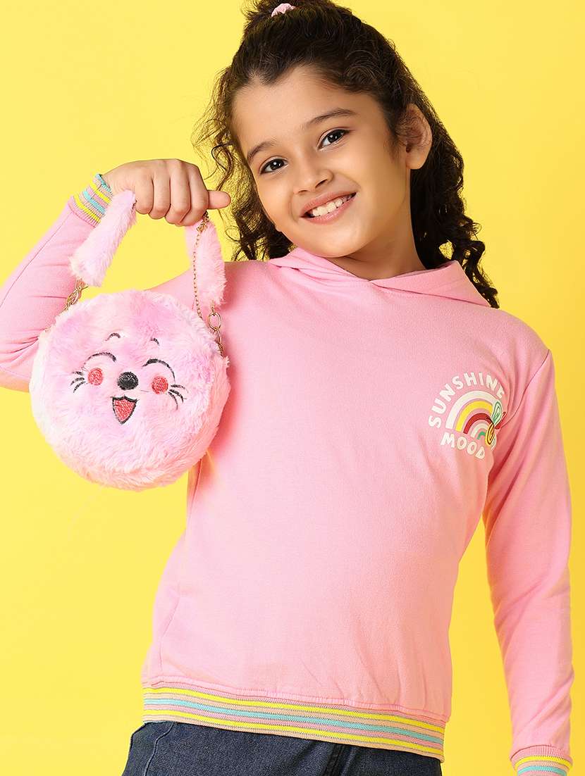 kids pink long sleeves sweatshirt - 21498548 -  Standard Image - 1
