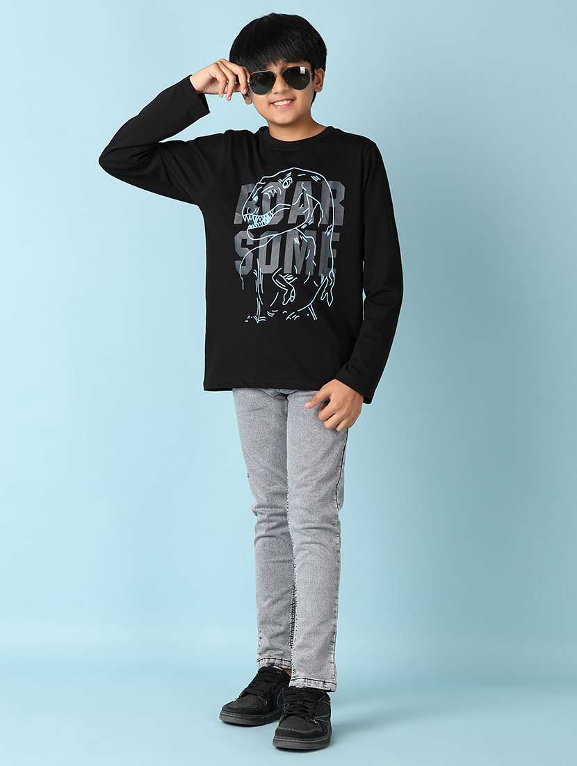 boys round neck graphic t-shirt - 21498571 -  Standard Image - 4