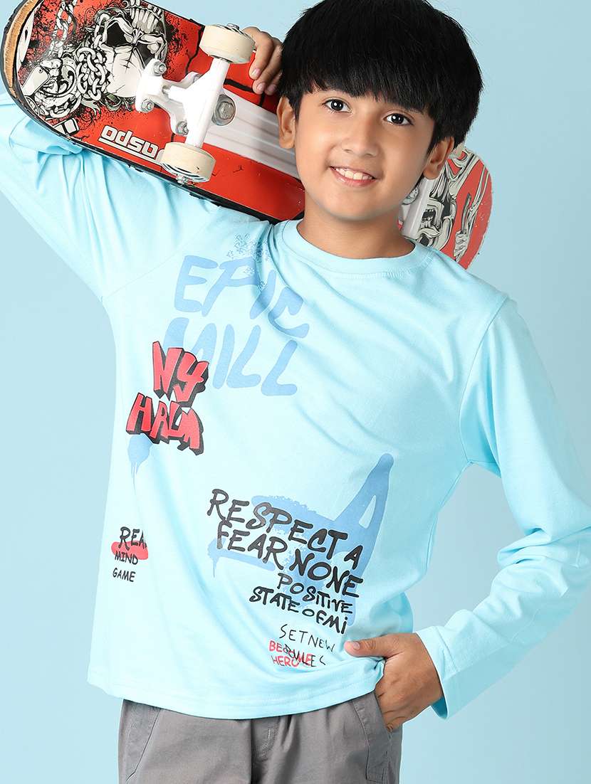 boys round neck graphic t-shirt - 21498572 -  Standard Image - 1