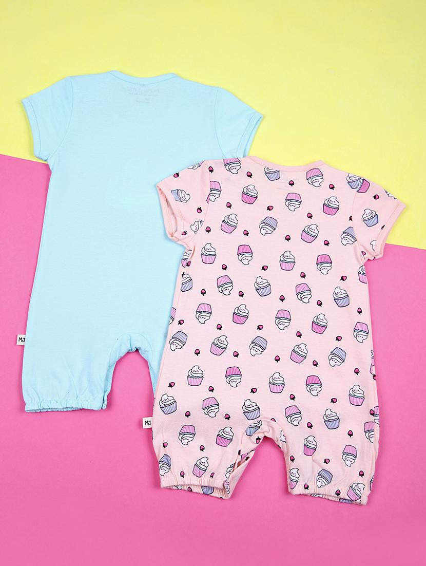 kids pack of 2 printed romper - 21498679 - Standard Image - 1