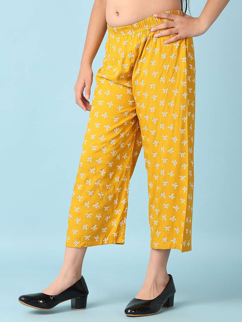 girls floral printed palazzo - 21498747 -  Standard Image - 1