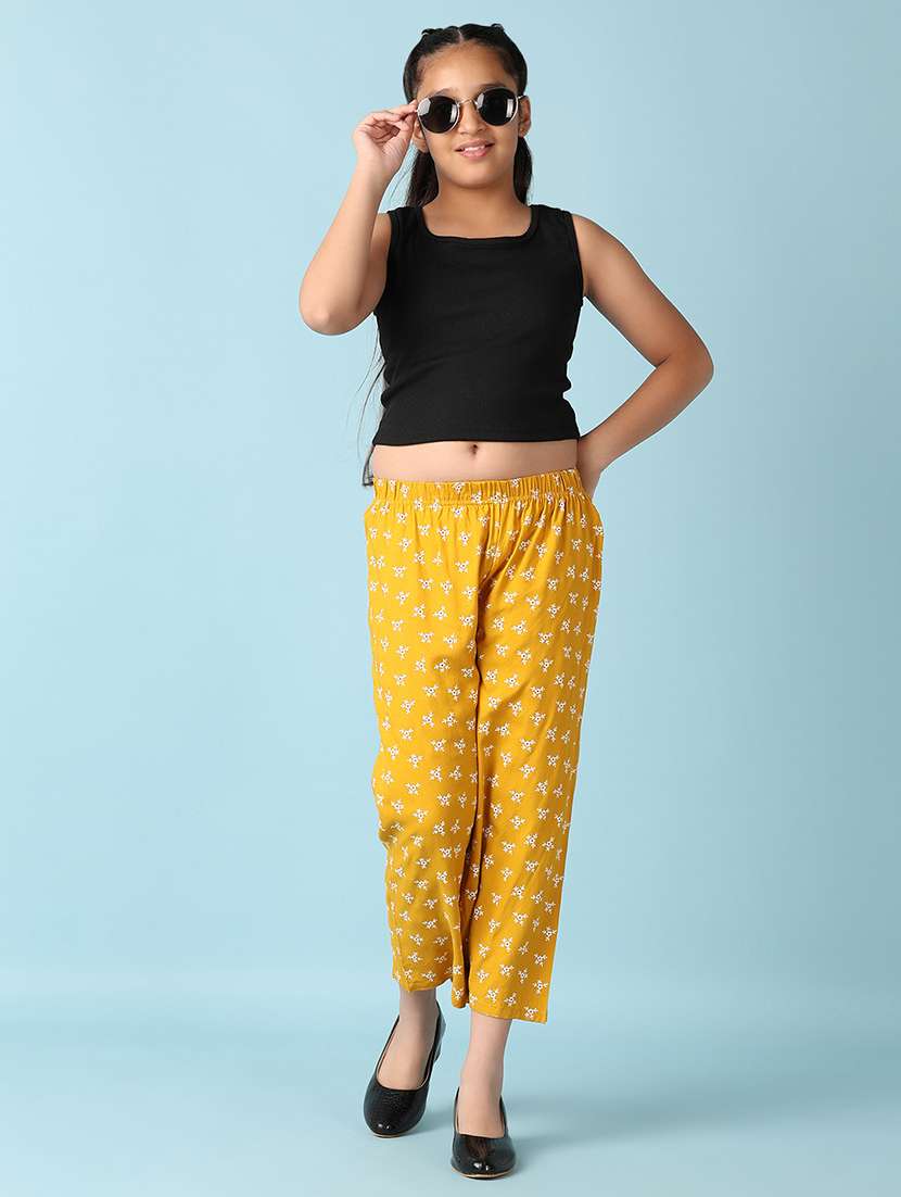 girls floral printed palazzo - 21498747 -  Standard Image - 4