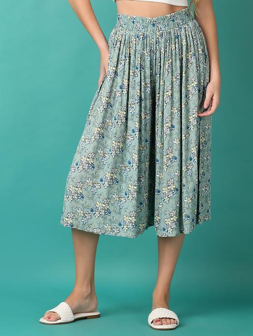 women green floral printed palazzo - 21498798 - Standard Image - 0