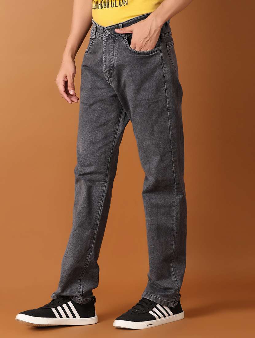 men grey denim jeans - 21498803 -  Standard Image - 1