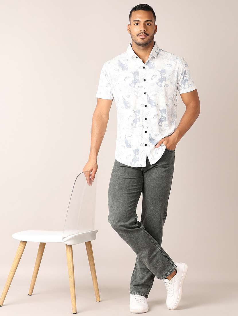 men grey denim jeans - 21498804 - Standard Image - 4