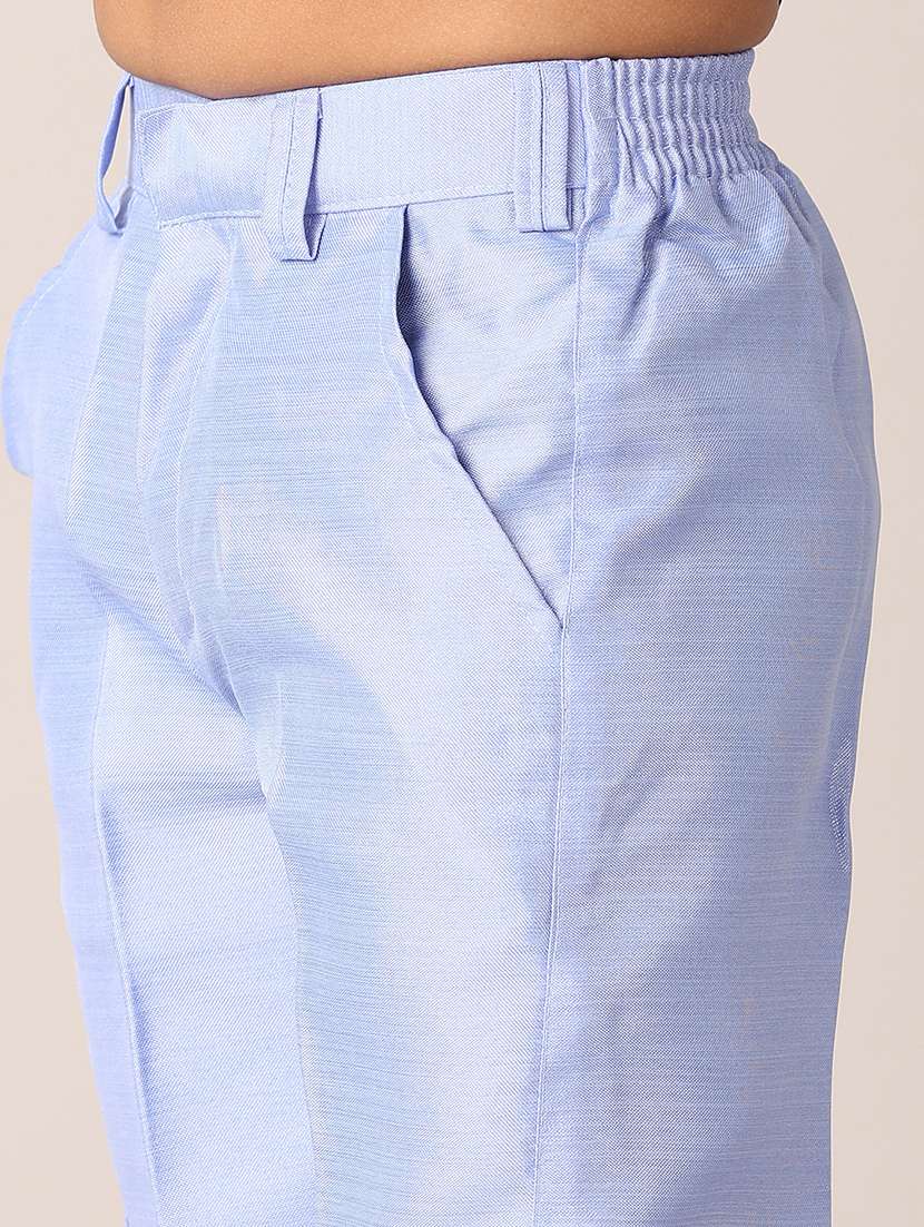 boys solid shirt and trouser with wasitcoat set - 21498807 -  Standard Image - 4