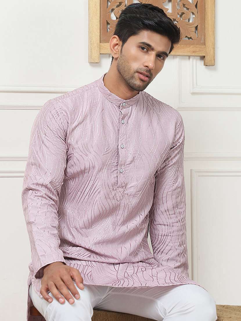 men embroidered kurta pyjama ethnic wear set - 21498961 -  Standard Image - 4