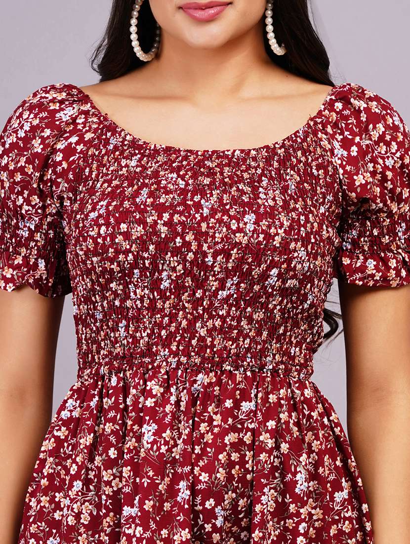 women floral printed tiered dress - 21499011 -  Standard Image - 4