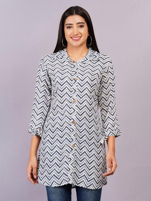 women grey printed straight kurta - 21499855 - Standard Image - 0