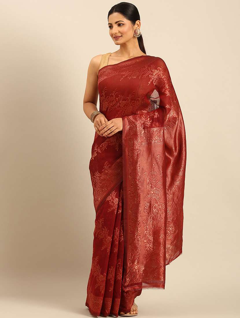 women self design banarasi saree with blouse - 21499983 - Standard Image - 1