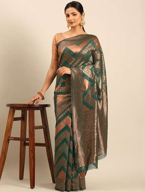women self design banarasi saree with blouse - 21500001 -  Standard Image - 0