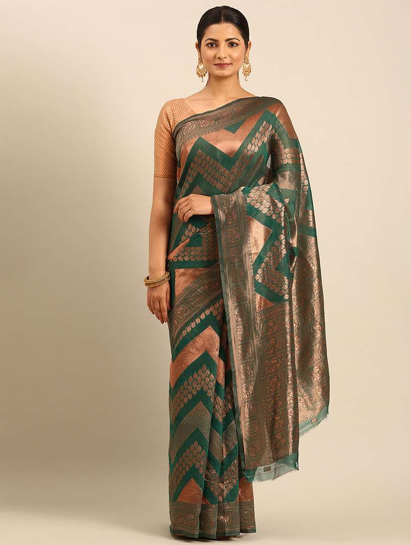 women self design banarasi saree with blouse - 21500001 -  Standard Image - 1