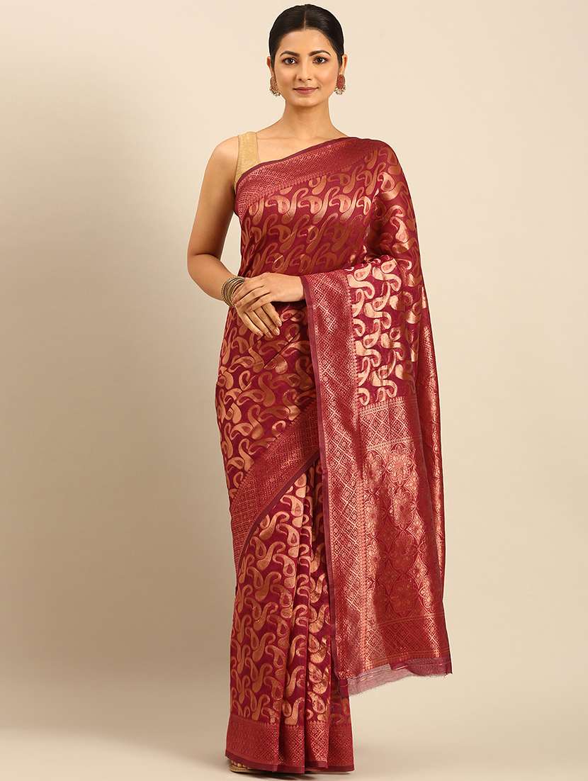 women self design banarasi saree with blouse - 21500011 -  Standard Image - 1