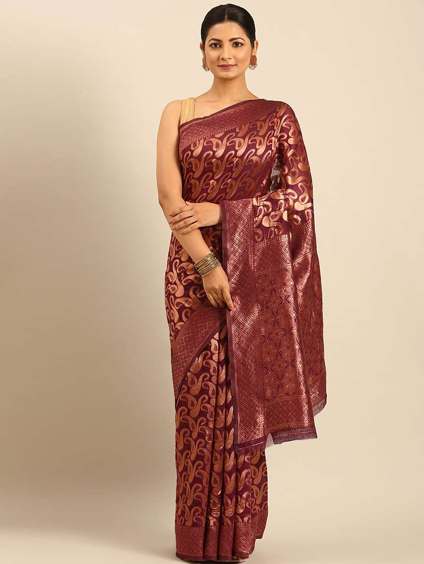 women self design banarasi saree with blouse - 21500013 -  Standard Image - 1