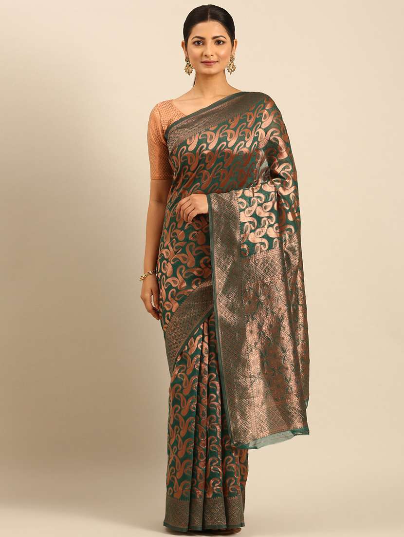 women self design banarasi saree with blouse - 21500014 - Standard Image - 1