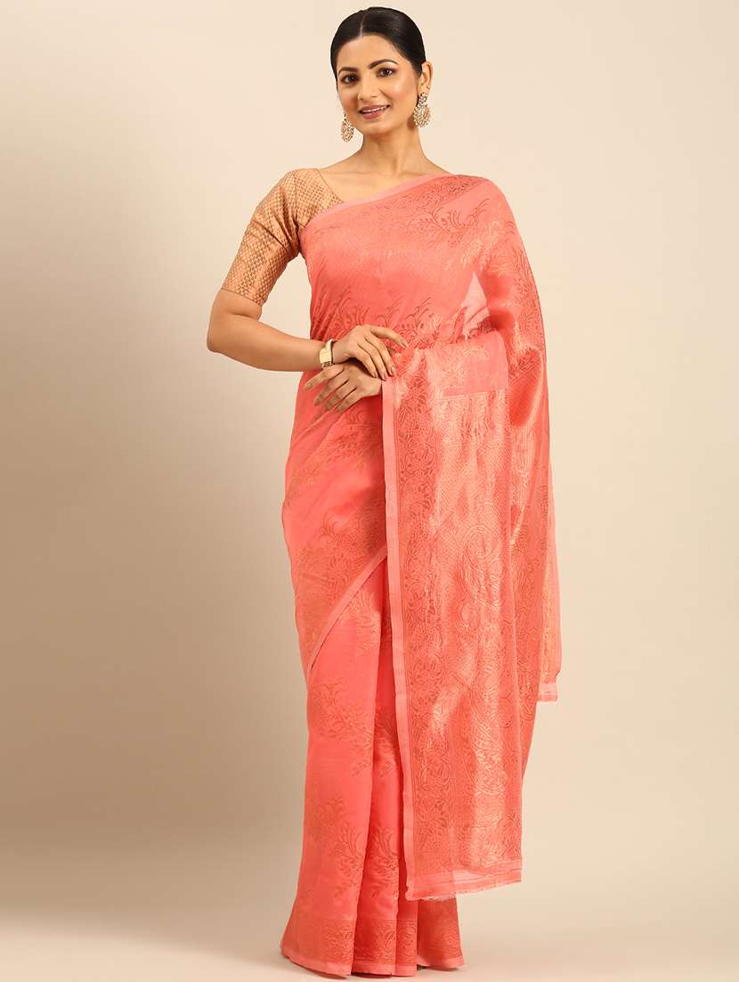 women self design banarasi saree with blouse - 21500016 - Standard Image - 1