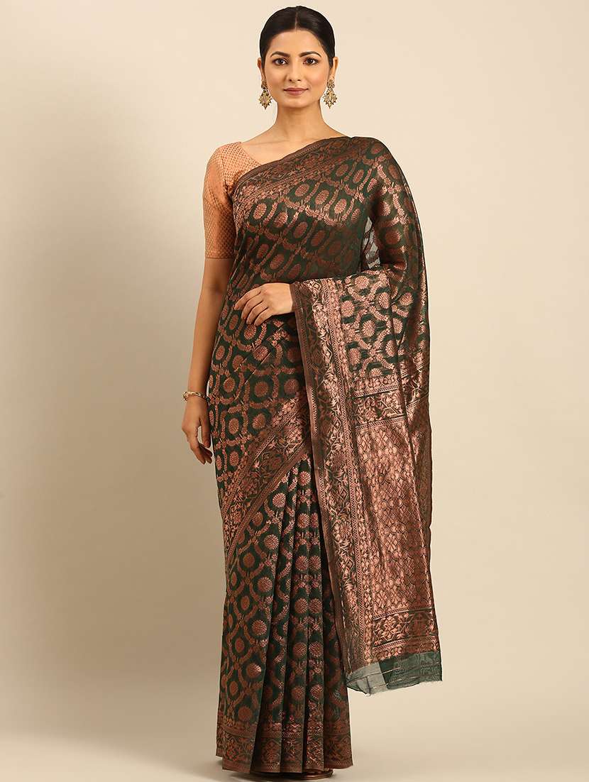 women self design banarasi saree with blouse - 21500020 - Standard Image - 1
