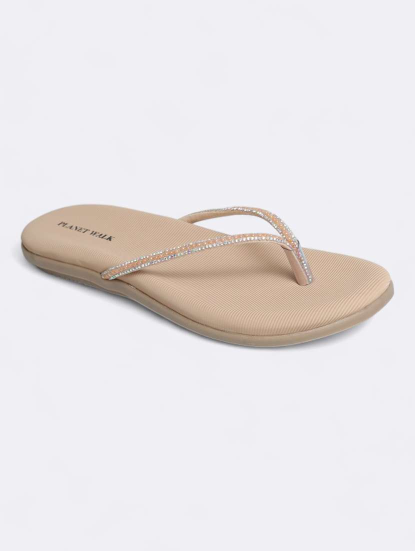 pink synthetic slip on sandals - 21500364 -  Standard Image - 1