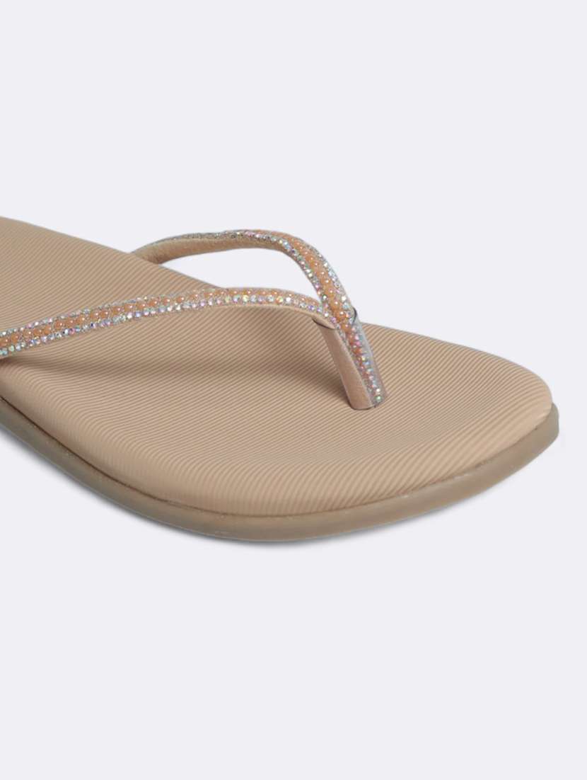pink synthetic slip on sandals - 21500364 -  Standard Image - 4