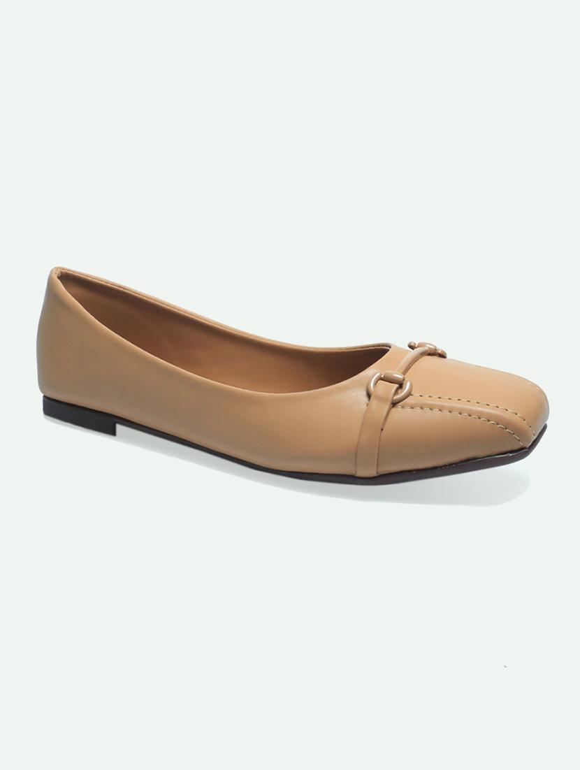 tan synthetic ballerina - 21500433 - Standard Image - 1