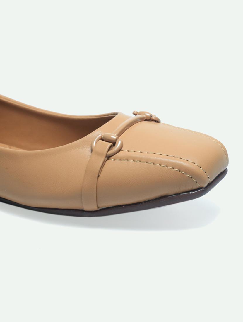 tan synthetic ballerina - 21500433 - Standard Image - 4