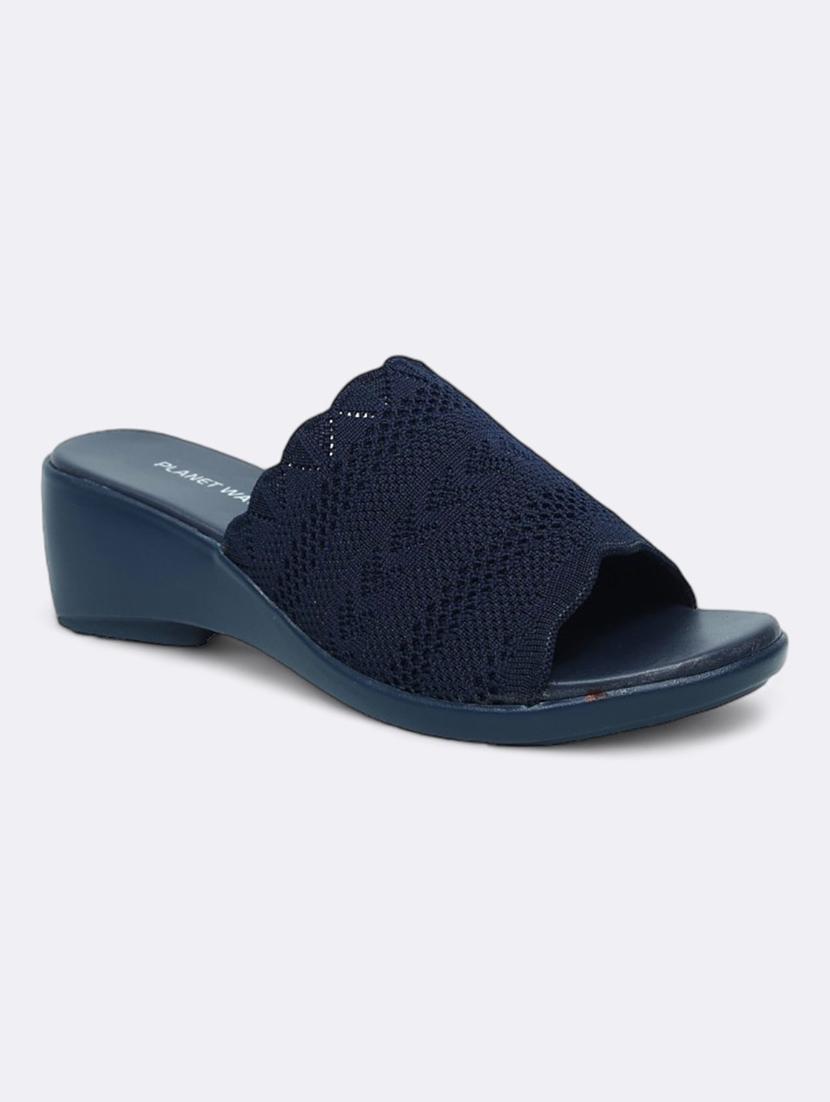 blue mesh slip on sandals - 21500465 -  Standard Image - 1