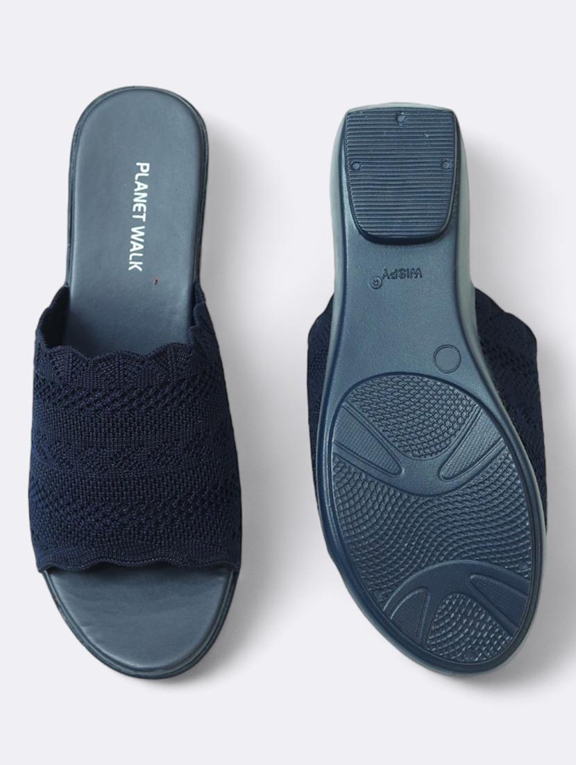 blue mesh slip on sandals - 21500465 - Standard Image - 4