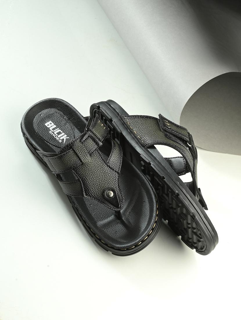 men green slip on sandal