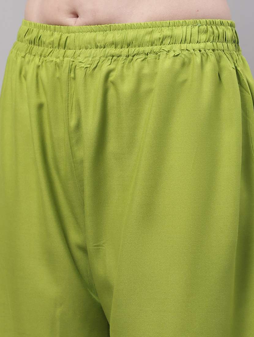 women multicolored solid set of 2 palazzos - 21500730 -  Standard Image - 4