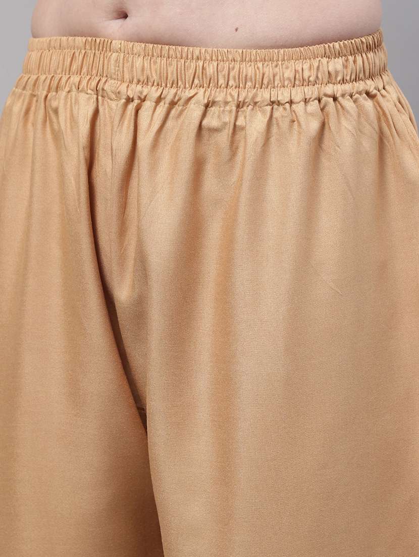 women multicolored solid set of 2 palazzos - 21500731 -  Standard Image - 4