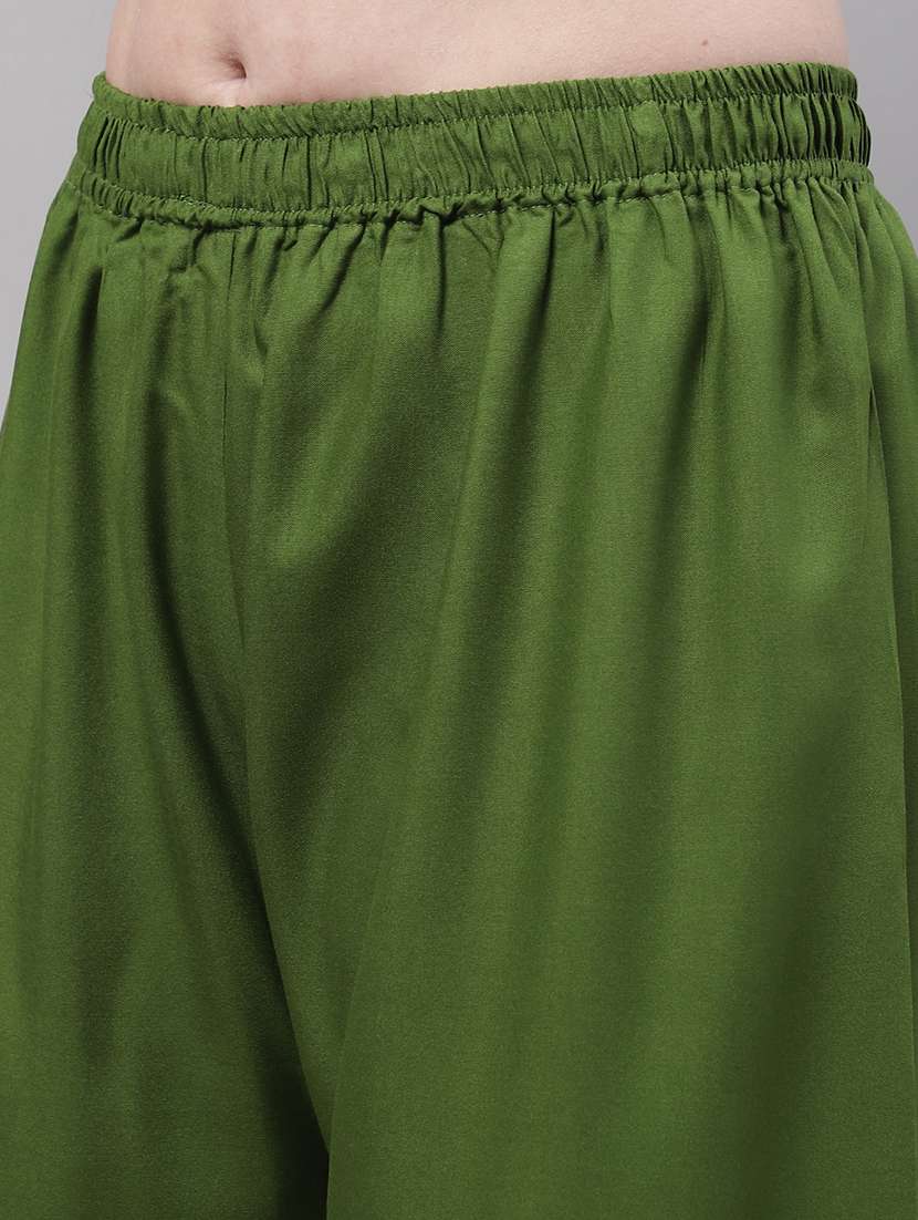 women multicolored solid set of 2 palazzos - 21500736 -  Standard Image - 4