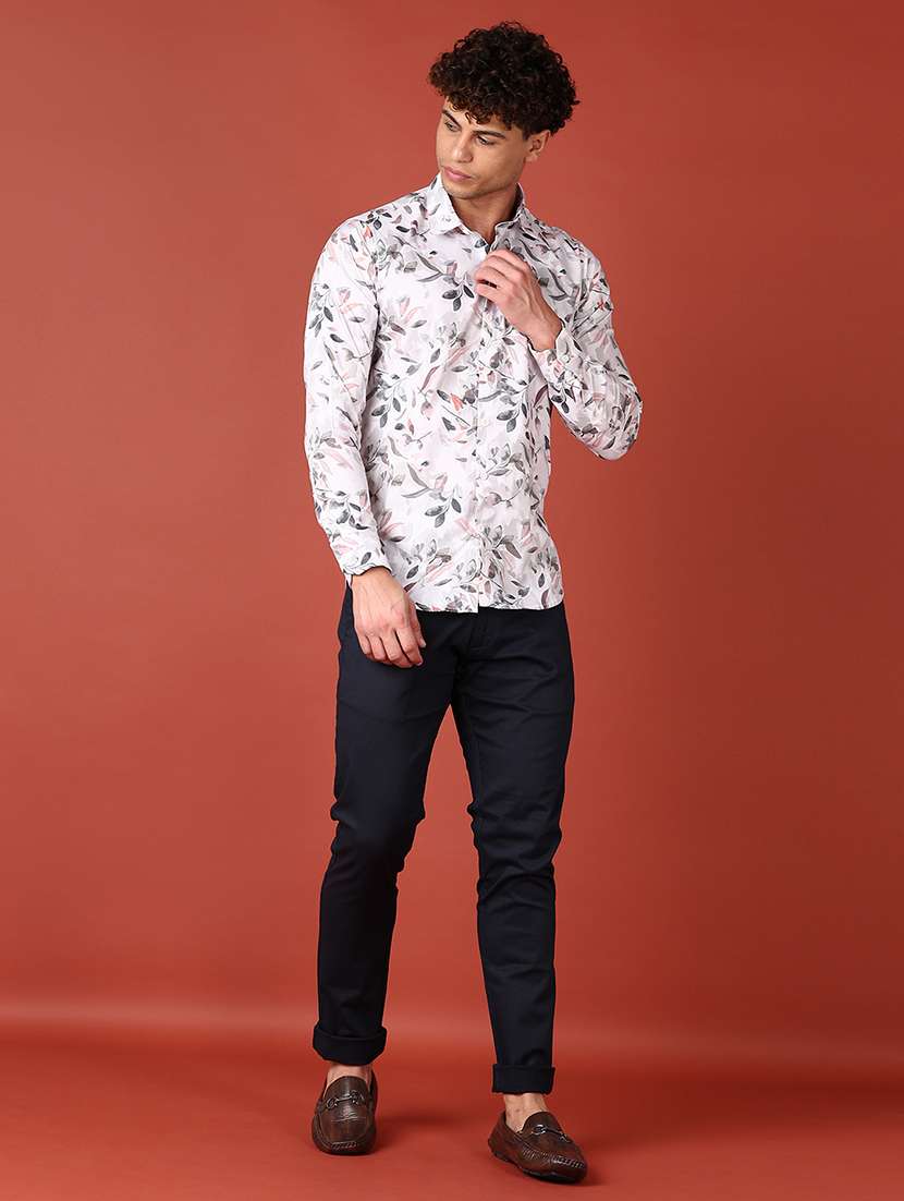 men long sleeves printed casual shirt - 21500889 -  Standard Image - 4