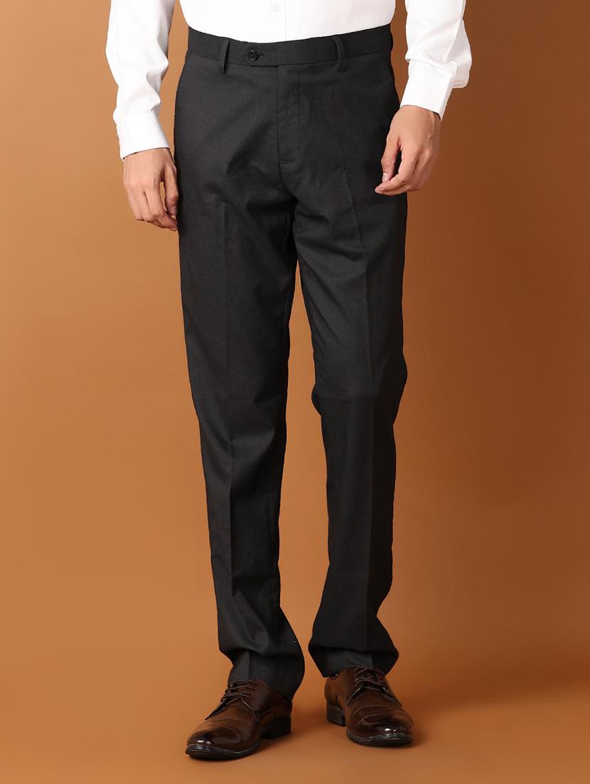 men self design flat front formal trouser - 21500963 - Zoom Image - 0