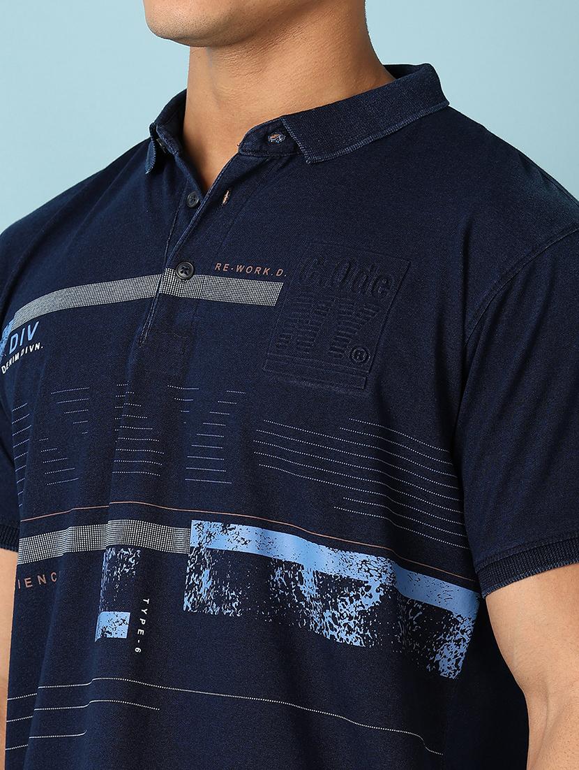 men short sleeves printed polo t-shirt - 21501002 - Standard Image - 4
