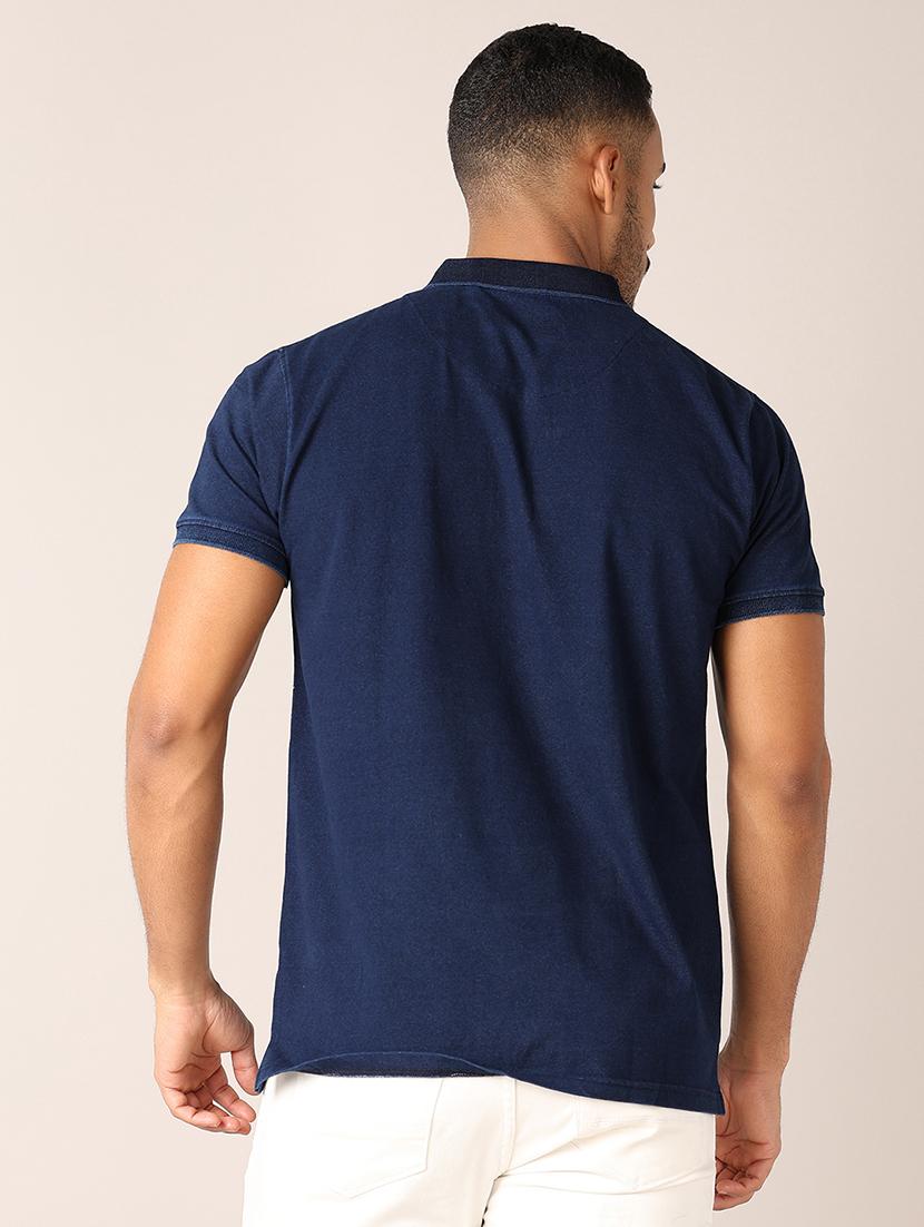 men polo neck front print t-shirt - 21501005 -  Standard Image - 1