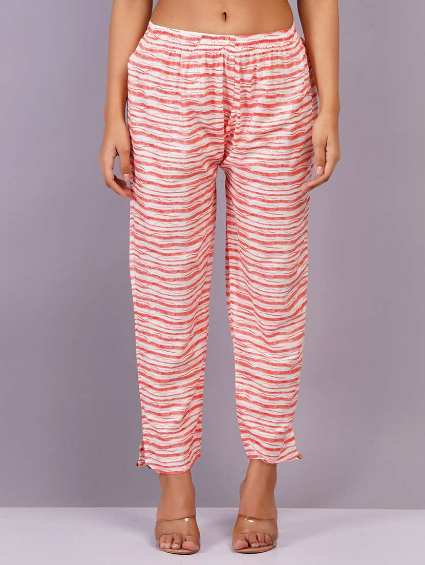 women orange printed suit set - 21501650 -  Standard Image - 4