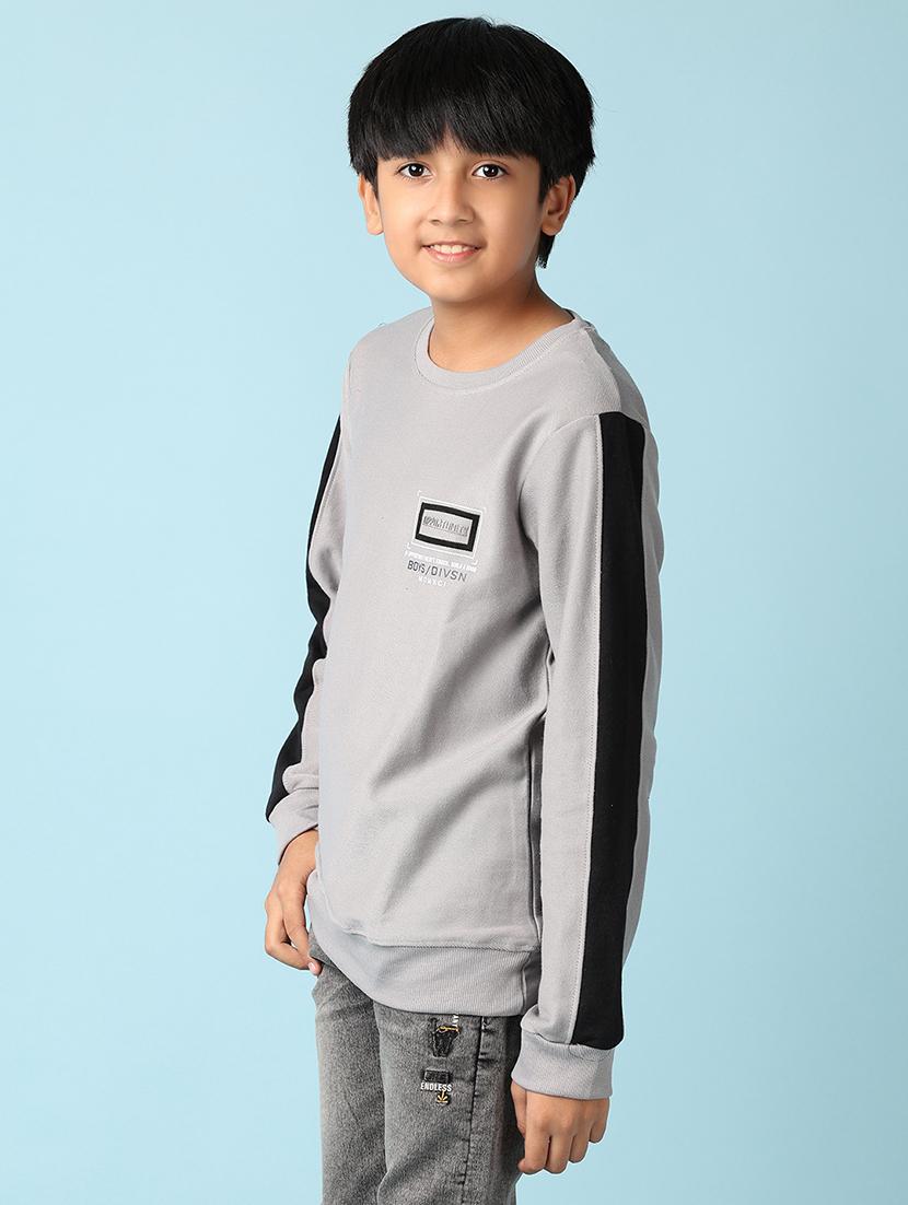 boys long sleeves tapered t-shirt - 21501768 - Standard Image - 1