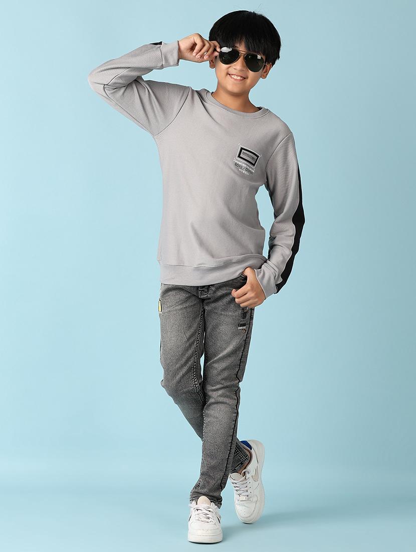 boys long sleeves tapered t-shirt - 21501768 - Standard Image - 4