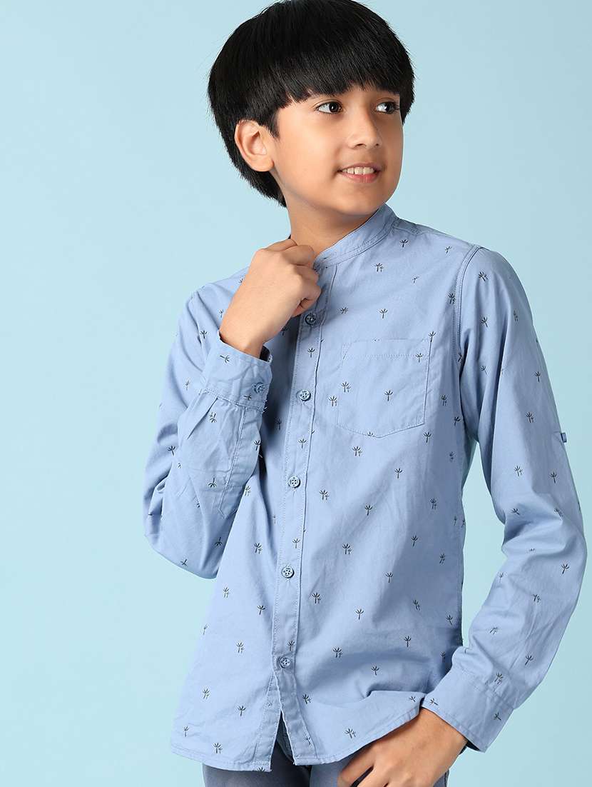 boys printed long sleeve casual shirt - 21501946 -  Standard Image - 1