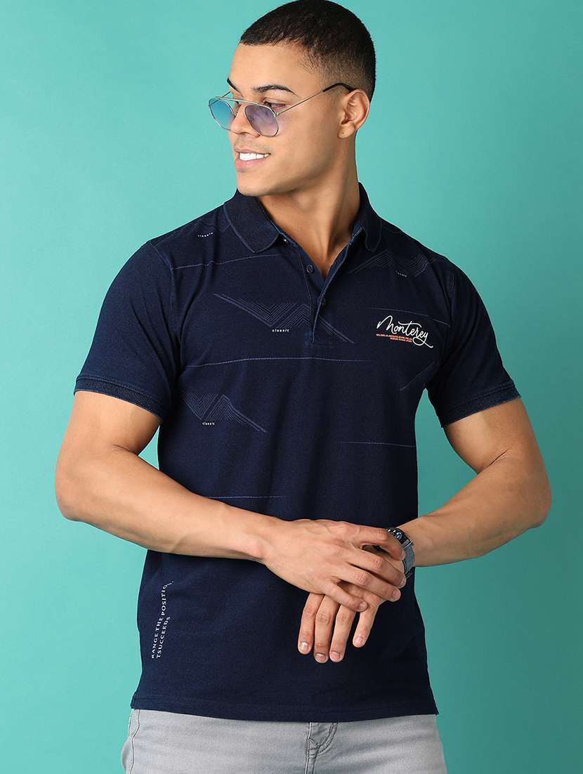 men short sleeves printed polo t-shirt - 21501982 -  Standard Image - 1