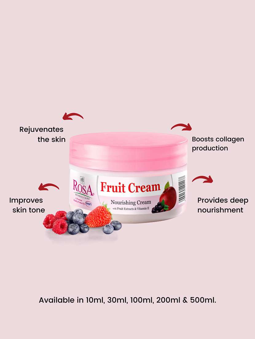 rosa fruit cream with fruit extracts and vitamin e i moisturizing and soothing - 21502367 -  Standard Image - 1