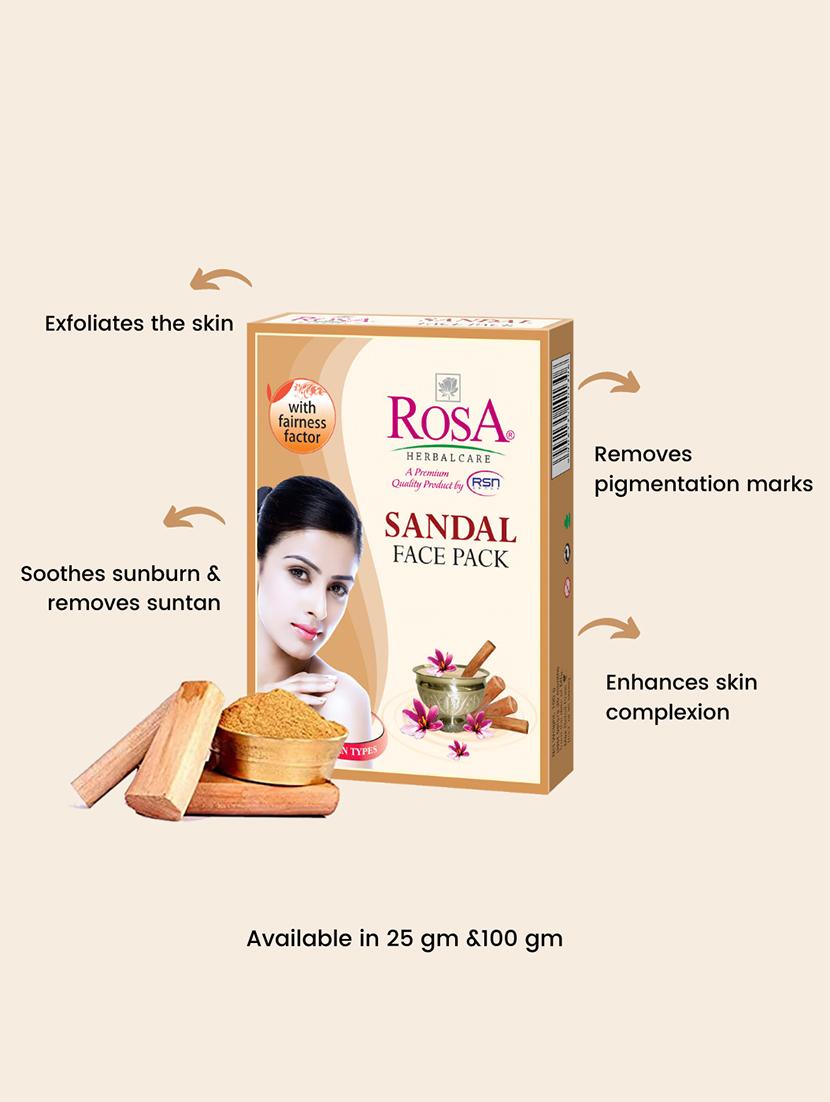 rosa sandal face pack for glowing skin i calming,acne - 21502406 -  Standard Image - 1
